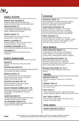 Menu photo 2 Sushi Rose Winston-Salem, NC Menu photo 2 Sushi Rose Winston-Salem, NC