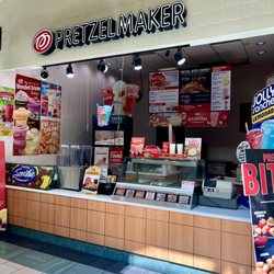 Pretzelmaker - 2nd level, across from carousel and food court near top of escalators, Cinnabon & mocha emporium