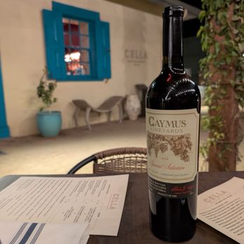 Cella Restaurant & Bar - Our BYOW (Bring Your Own Wine) bottle - New American Near Me - Monterey, California