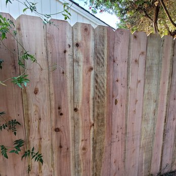 Ramfer Fence - They actually took the time to hoist the jasmine trellis (to the left of these boards) back onto the fence. I really appreciated that! - Fences & Gates Near Me Ramfer Fence - They actually took the time to hoist the jasmine trellis (to the left of these boards) back onto the fence. I really appreciated that! - Fences & Gates Near Me