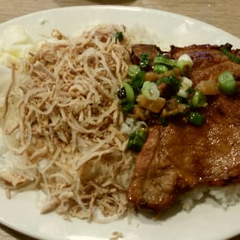 Com Tam Thanh - suon nuong (pork chop) and bi (julienne pork) - Vietnamese Near Me - Westminster, California