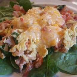 Later Hater on a bed of spinach. Mmmm. Later Hater on a bed of spinach. Mmmm.