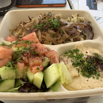 Mediterranean Wraps - Mujadarah Plate (ride, onions, lentils, hummus, side salad). Amazing. - Middle Eastern Near Me - Palo Alto, California Mediterranean Wraps - Mujadarah Plate (ride, onions, lentils, hummus, side salad). Amazing. - Middle Eastern Near Me - Palo Alto, California