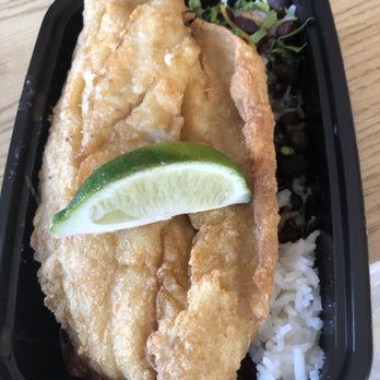 Lee Be Fish - Today's catch (snapper) over beans and rice - Seafood Near Me - Marco Island, Florida Lee Be Fish - Today's catch (snapper) over beans and rice - Seafood Near Me - Marco Island, Florida