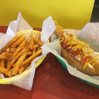 Dat Dog - Sea dog with fries. - Hot Dogs Near Me - New Orleans, Louisiana Dat Dog - Sea dog with fries. - Hot Dogs Near Me - New Orleans, Louisiana