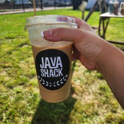 Java Shack - Lavender white mocha coffee size large!
