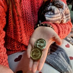 The Secret Theatre - Gold coins (chocolate) from Pirate Pete's treasure chest were given out to the kids in the audience!