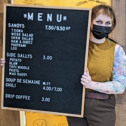 A full deli sandwich menu! all vegan ofcourse