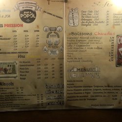 Bar Popol - Menu