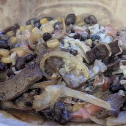 Tequeno World - Bowl - Steak, onion, corn, tomatoes, black beans, nata