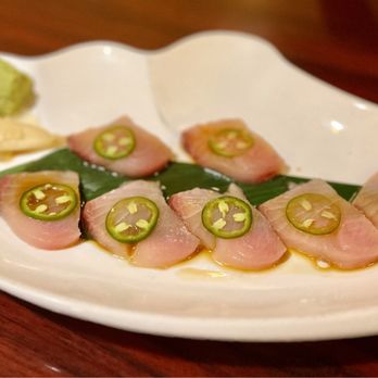 Shogun - Yellowtail Jalapeño's Sashimi Appetizer. - Japanese Near Me - Casper, Wyoming Shogun - Yellowtail Jalapeño's Sashimi Appetizer. - Japanese Near Me - Casper, Wyoming