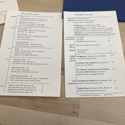Menu as of March 23, 2024 Menu as of March 23, 2024