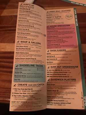 Menu photo 3 Surf Hut Destin, FL