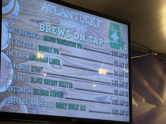 Menu photo 1 Atlantucky Brewing Atlanta, GA Menu photo 1 Atlantucky Brewing Atlanta, GA