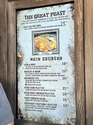 Menu photo 8 Three Broomsticks at Universal Studios Hollywood Universal City, CA Menu photo 8 Three Broomsticks at Universal Studios Hollywood Universal City, CA