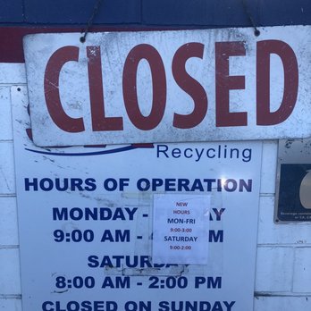 SA Recycling - Hours of operation. - Recycling Center Near Me - Oxnard, California