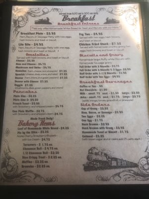 Menu photo 7 Whistle Stop Cafe Cascade, ID