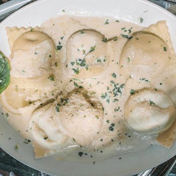 Piatti - House-Made Ricotta-Spinach Basil Ravioli in a Lemon Cream sauce - Italian Near Me - La Jolla, California