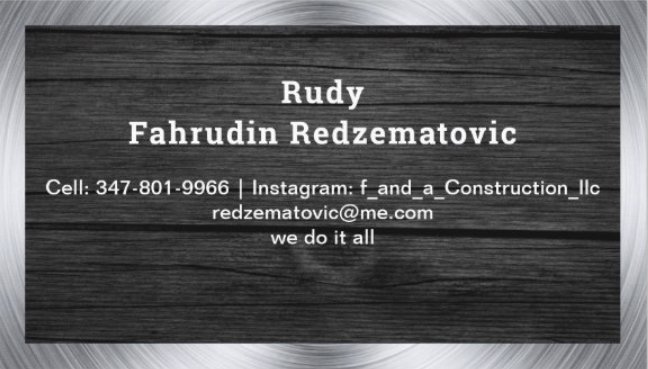 Slide of F&A Construction