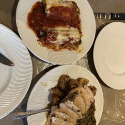 Pork Tenderloon w/ Green Beans and Potato's  Spinach Ricotta Cannelloni
