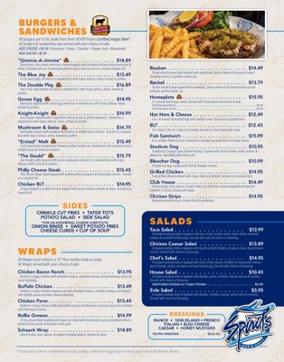 Menu photo 2 Spirits Bar & Grill Jamestown, ND