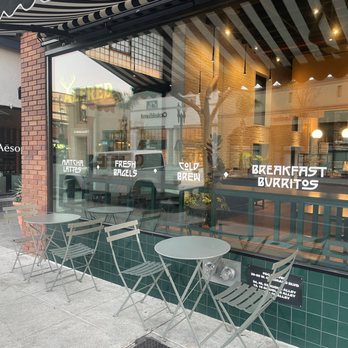 Alfred Coffee - Outdoor seating area. - Coffee & Tea Near Me - Pasadena, California Alfred Coffee - Outdoor seating area. - Coffee & Tea Near Me - Pasadena, California