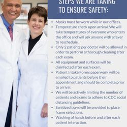 Dr Hernandez Optometry - View how we are stepping up to ensure employee and patient safety.