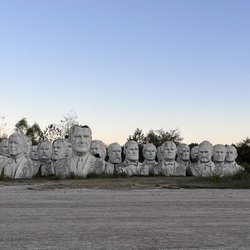 Ruins of Presidents Park - assorted presidents