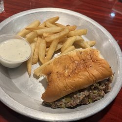 Blockos - Philly Cheese Steak, Large Fries