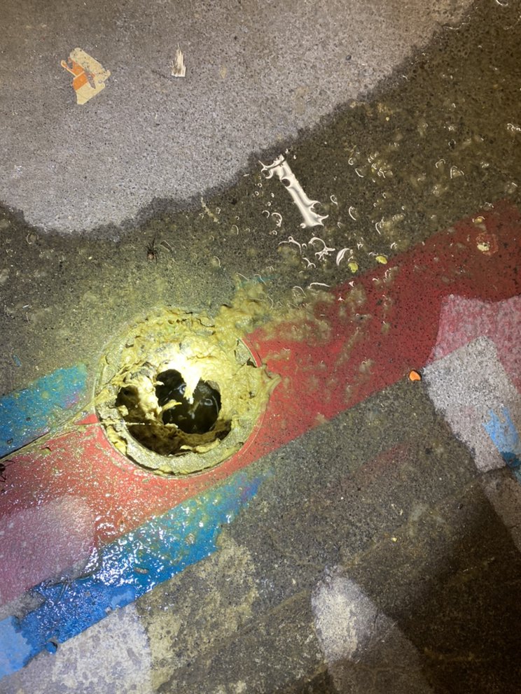 Slide of NW Sewer & drain