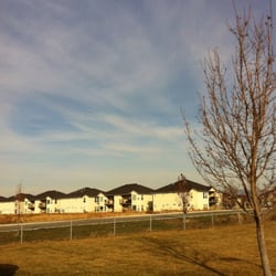 Sagecrest Apartments - View of apartments from church parking lot.