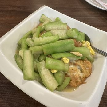 Hunan Cuisine - Loofah & Poached Egg - Chinese Near Me - San Gabriel, California Hunan Cuisine - Loofah & Poached Egg - Chinese Near Me - San Gabriel, California