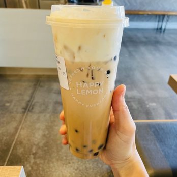 Happy Lemon - San Marcos - Milk Tea with boba and cheese cream - Desserts Near Me - San Marcos, California Happy Lemon - San Marcos - Milk Tea with boba and cheese cream - Desserts Near Me - San Marcos, California