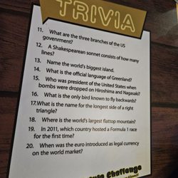 The Woodcellar Bar & Grill - 1 of the trivia