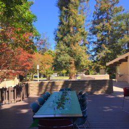 Building was rented for birthday party at De Anza Park. Succulent workshop by ecomonster.com