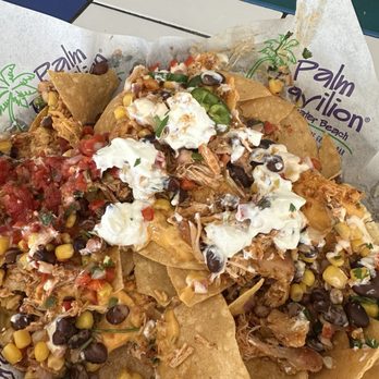 Crabby's Beachside Pavilion - Shredded chicken nachos - Seafood Near Me - Clearwater Beach, Florida Crabby's Beachside Pavilion - Shredded chicken nachos - Seafood Near Me - Clearwater Beach, Florida