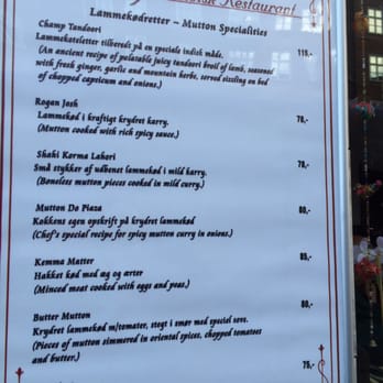 Deep Restaurant - mutton specialties menu - Indian Near Me - København V, 84