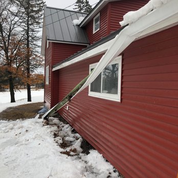 Prominent Construction - gutter falling off after normal snow fall. - Roofing Near Me - Minnetonka, Minnesota