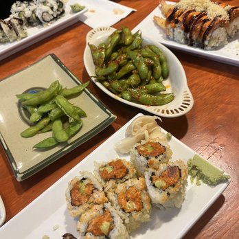 Spicy Fish - Spicy edamame and spicy tuna roll - Japanese Near Me - Pomona, California