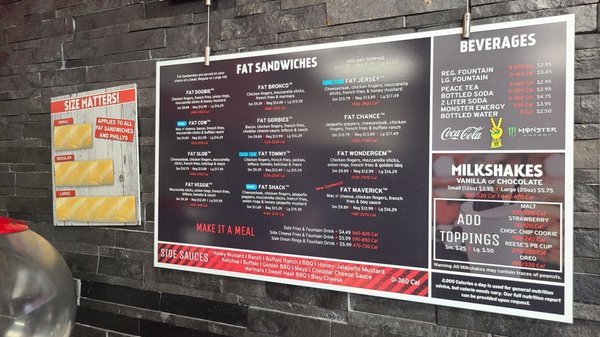 Menu photo 1 Fat Shack Thornton, CO