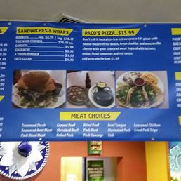 Menu Board u pay up front.