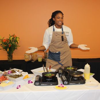 Eggwhites Special Event Catering - Ayo's beautiful smile welcoming us to the omelet station! - Caterers Near Me - North Miami, Florida Eggwhites Special Event Catering - Ayo's beautiful smile welcoming us to the omelet station! - Caterers Near Me - North Miami, Florida