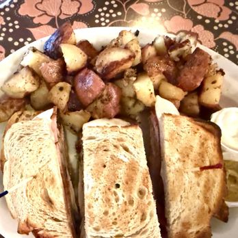 Magnolia Cafe South - Magnolia Cafe South - The Club Sandwich w/ home fries (pic taken on 06/15/2025) - Breakfast & Brunch Near Me - Austin, Texas Magnolia Cafe South - Magnolia Cafe South - The Club Sandwich w/ home fries (pic taken on 06/15/2025) - Breakfast & Brunch Near Me - Austin, Texas