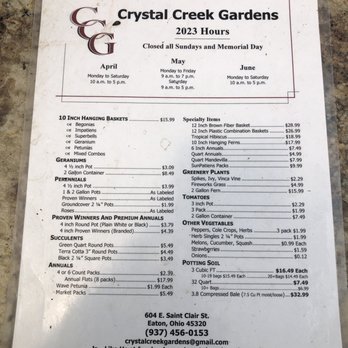 Crystal Creek Gardens - Nurseries & Gardening Near Me - Eaton, Ohio Crystal Creek Gardens - Nurseries & Gardening Near Me - Eaton, Ohio
