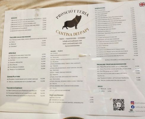 Prosciutteria Cantina dei Papi - Trevi by null