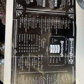 Sourdough & Co - a menu on a table - Sandwiches Near Me - Pleasanton, California Sourdough & Co - a menu on a table - Sandwiches Near Me - Pleasanton, California