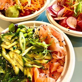 Miko Poke - Our three bowls we ordered fir lunch. Delicious! - Poke Near Me - Madison, Wisconsin Miko Poke - Our three bowls we ordered fir lunch. Delicious! - Poke Near Me - Madison, Wisconsin