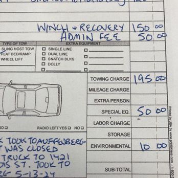 Classic Auto Body - $580 to remove car from curb. - Towing Near Me - Swansea, Illinois