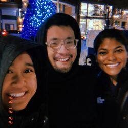 Rockville Outdoor Ice Skating - Selfie on the ice.