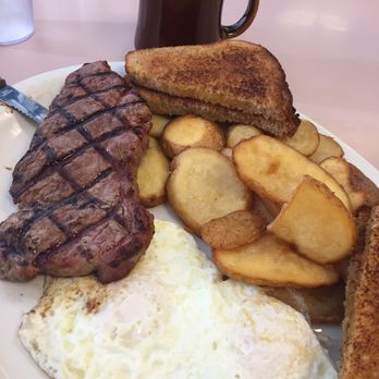 Jim's Country Style Restaurant - Steak n Eggs. Thin steak but it's also $20ish, so cheaper than most. - Breakfast & Brunch Near Me - Pleasanton, California